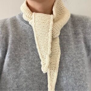 Off white hand made Sophie scarf